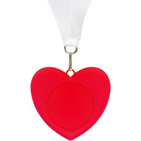 Red 3D Cast Heart Medal | Alliance Awards LLC.