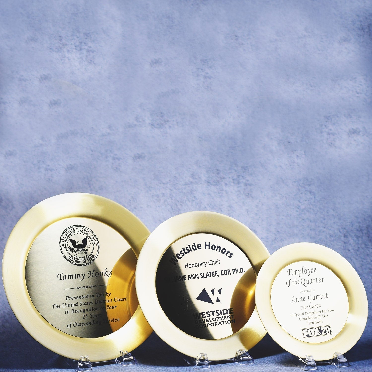 Metal Gold Tray | Alliance Awards LLC.