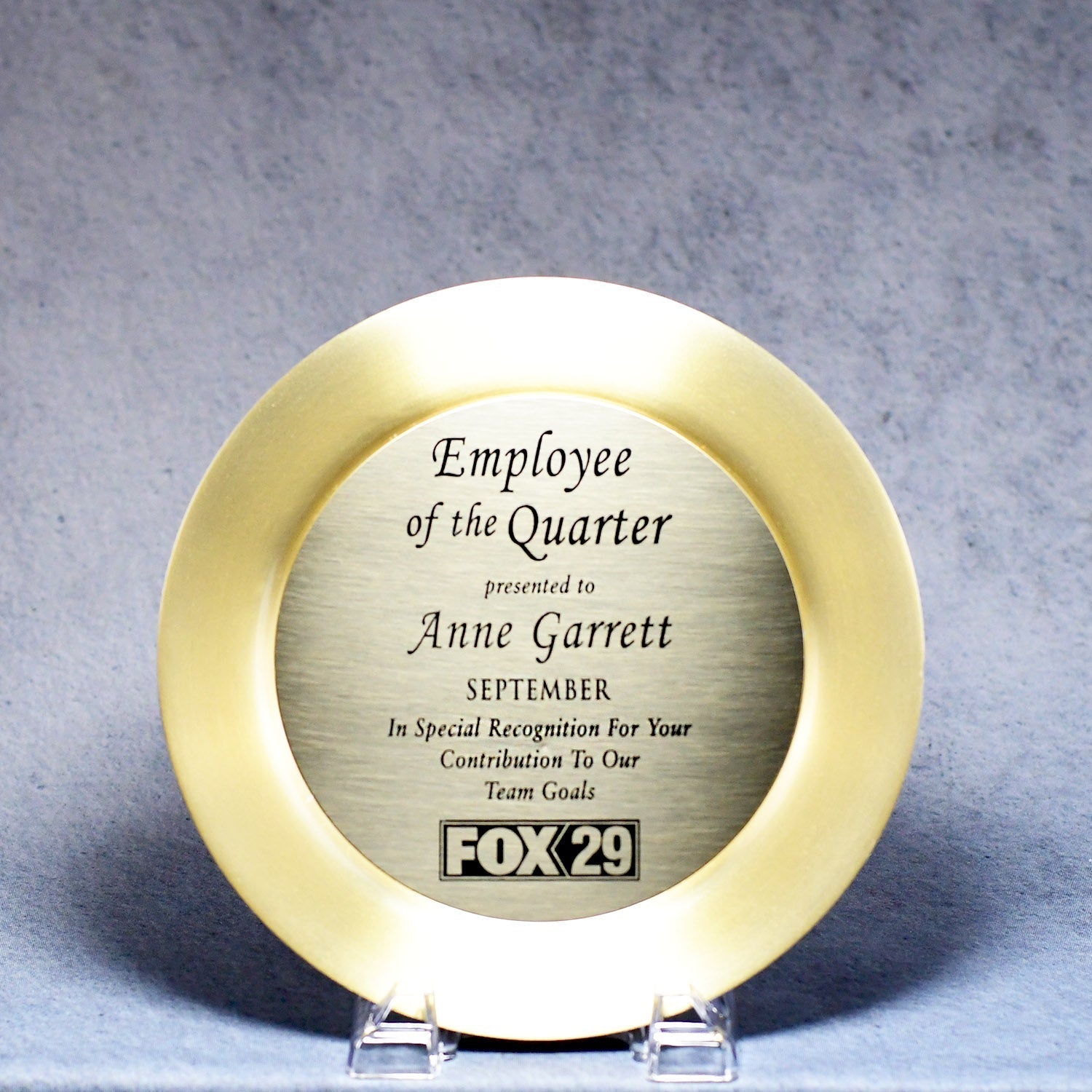 Metal Gold Tray | Alliance Awards LLC.