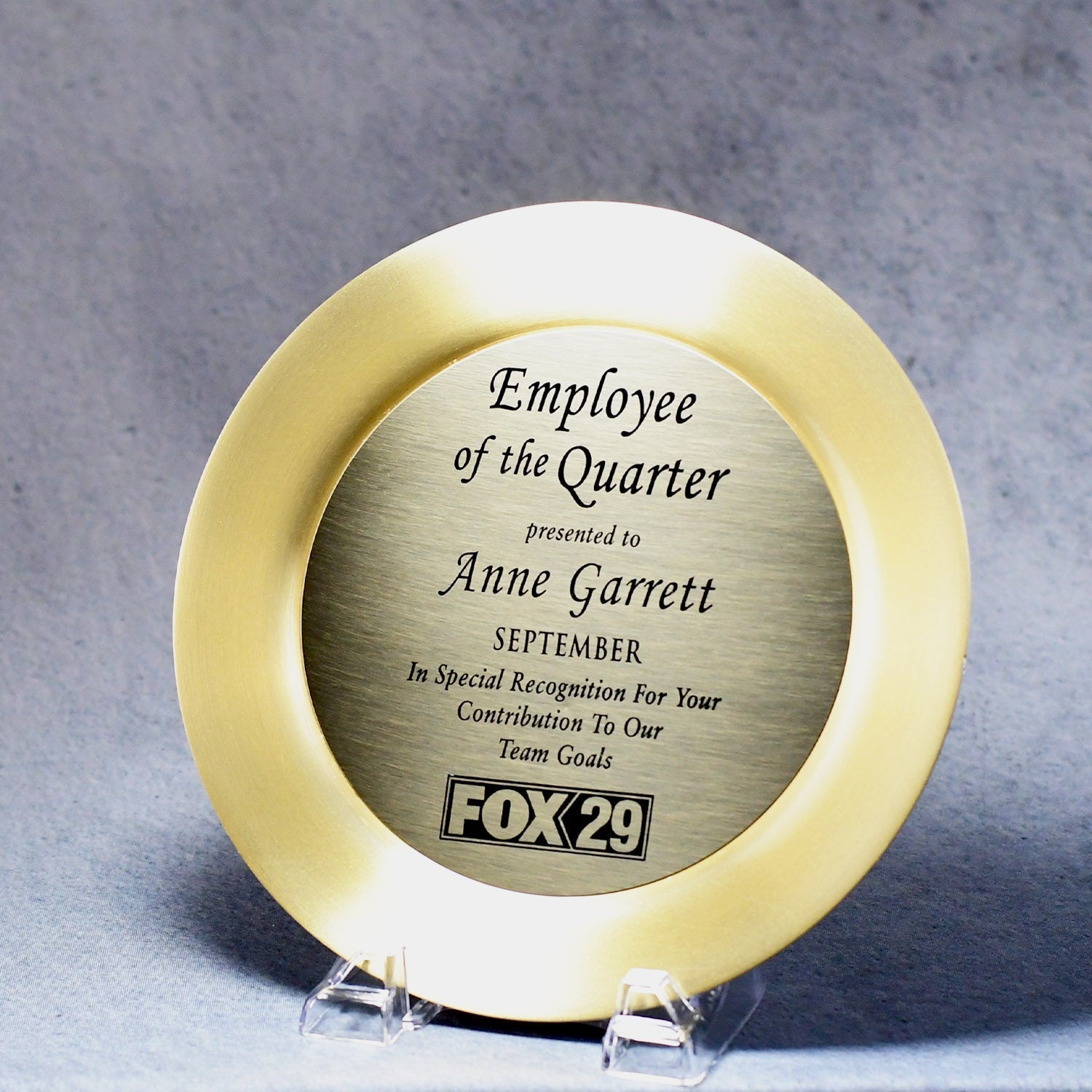 Metal Gold Tray | Alliance Awards LLC.