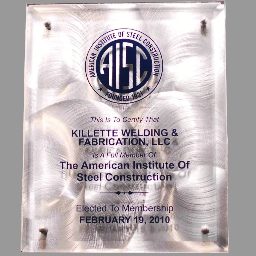 Glass Floating Plaque