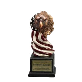 Eagle Head with the American Flag