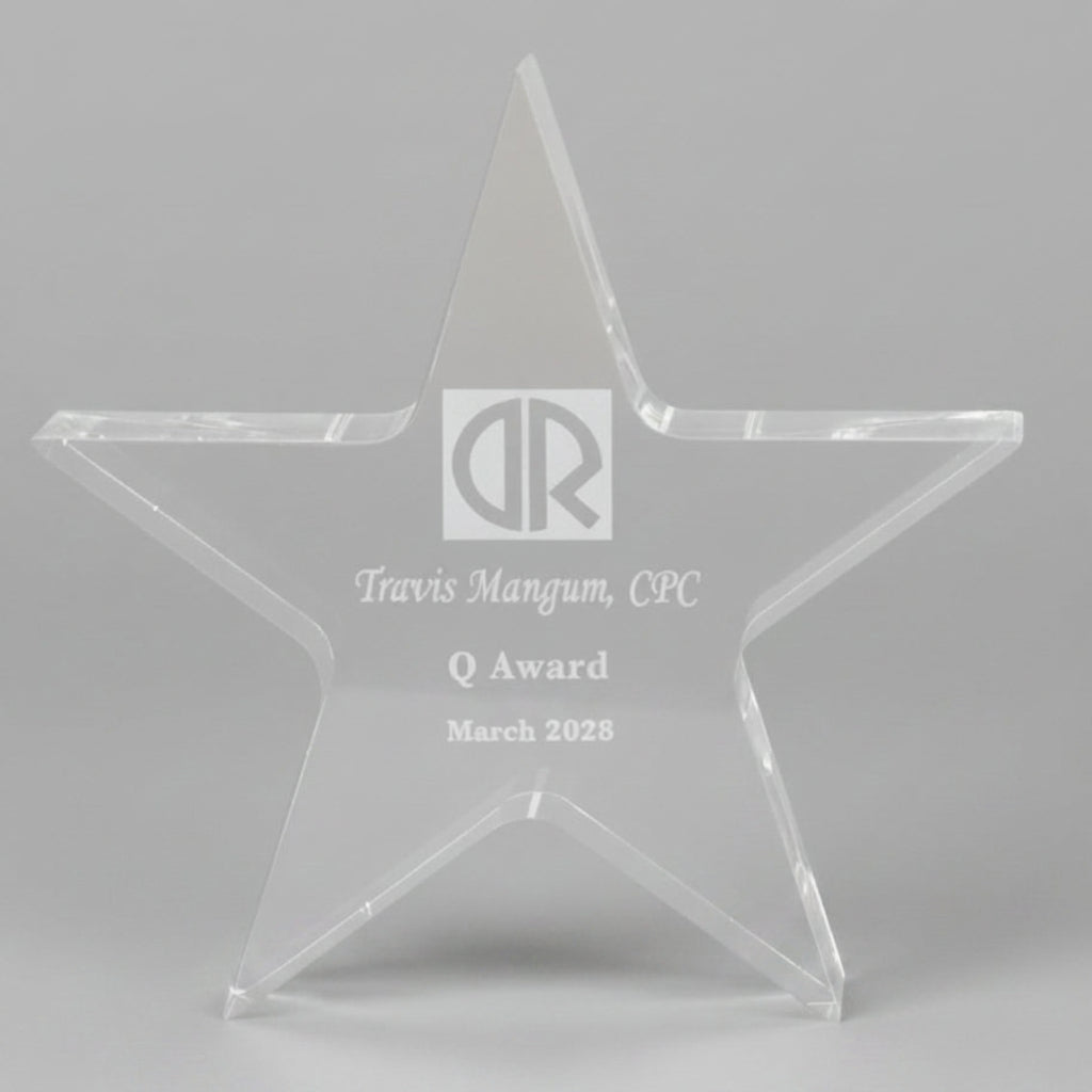 Acrylic Star Performer Paperweight