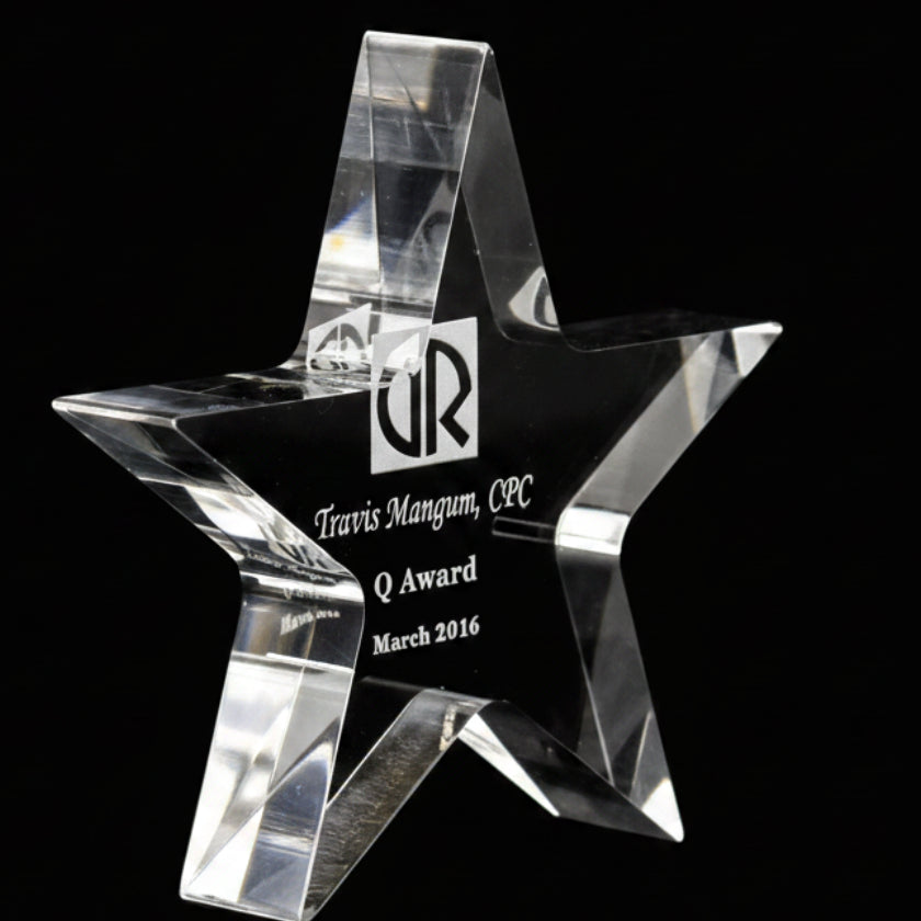 Acrylic Star Performer Paperweight