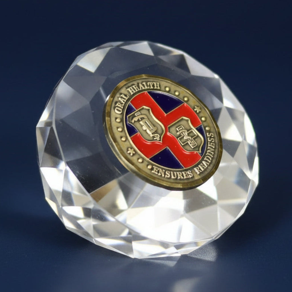 Crystal Round Paperweight