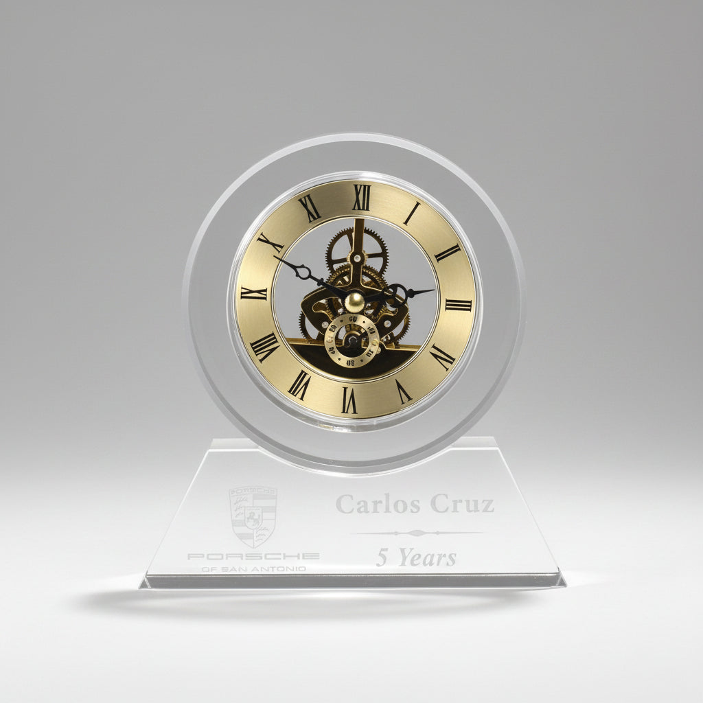Crystal Desk Clock