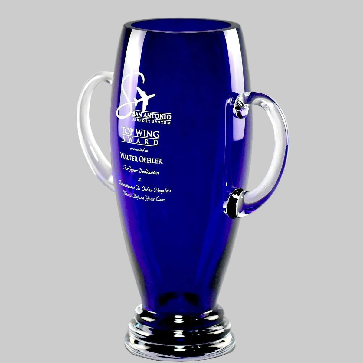 Tall Cobalt Blue Vase