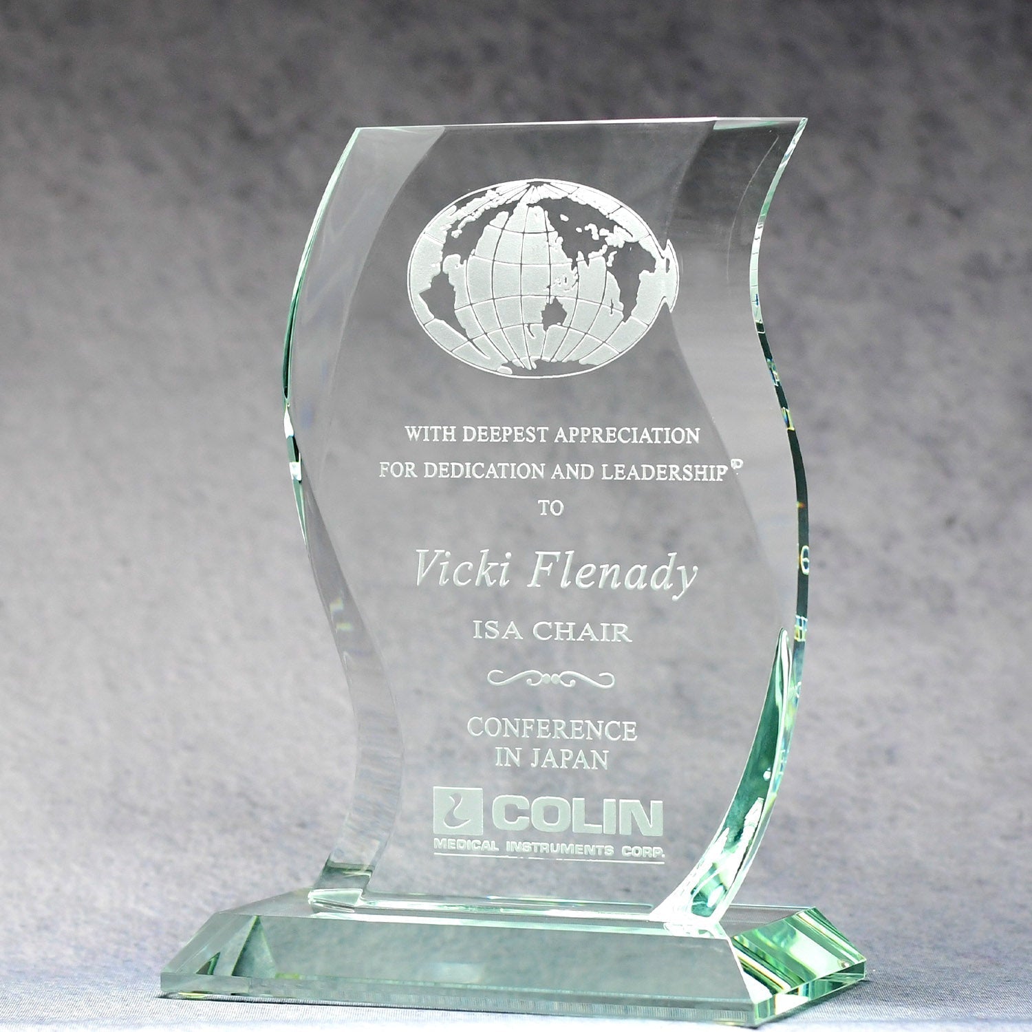 Jade Glass Wave | Alliance Awards LLC.