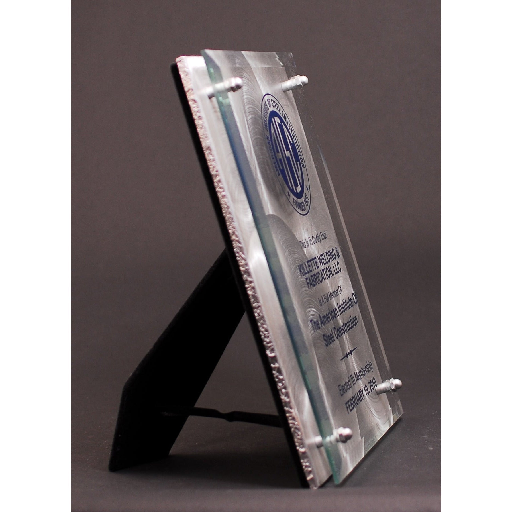 Glass Floating Plaque | Alliance Awards LLC.