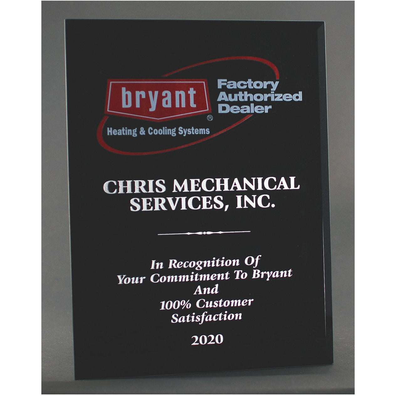 Ebony Piano Finish Plaque | Alliance Awards LLC.