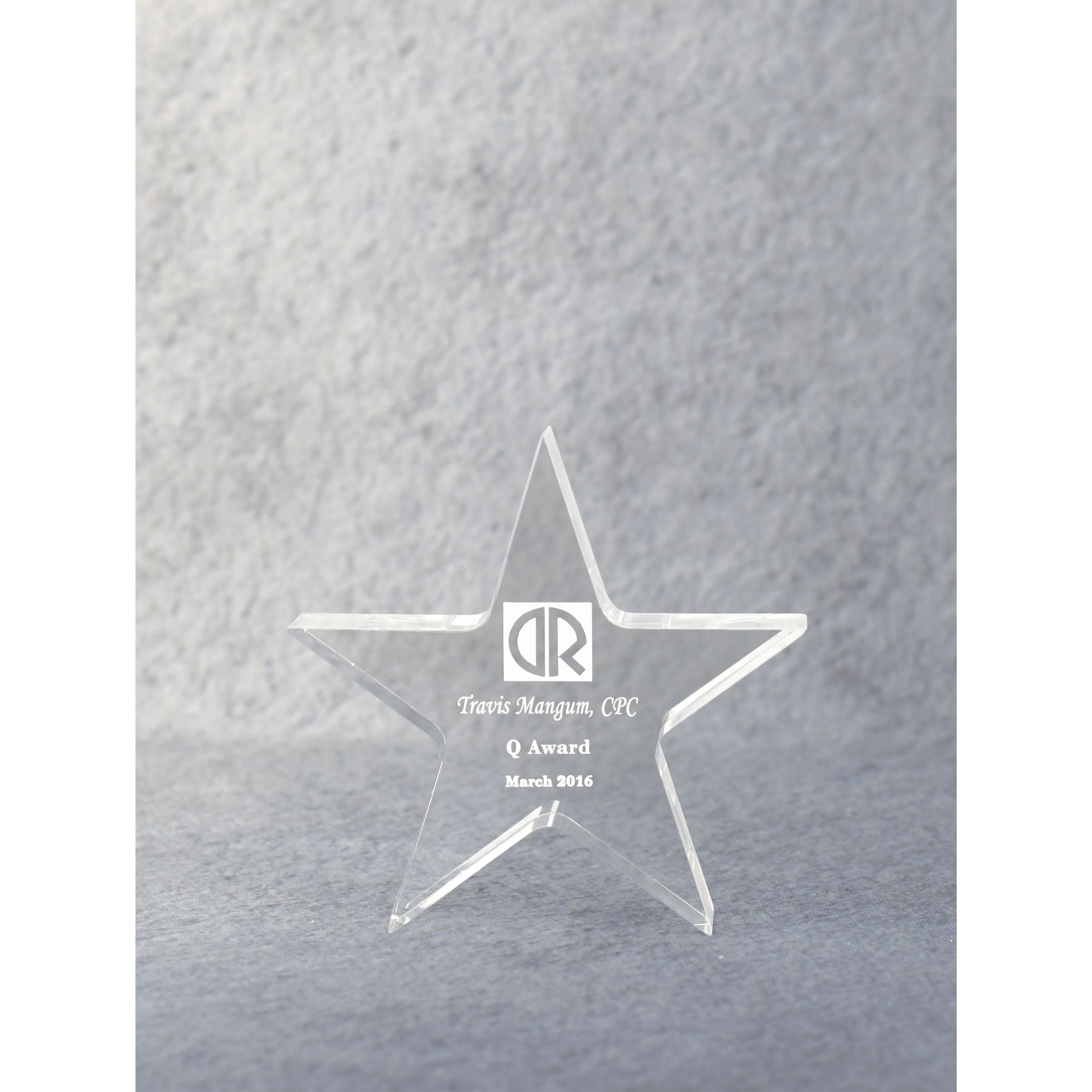 Acrylic Star Performer Paperweight | Alliance Awards LLC.