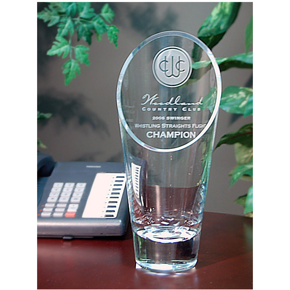 Slant Top Glass Vase | Alliance Awards LLC.