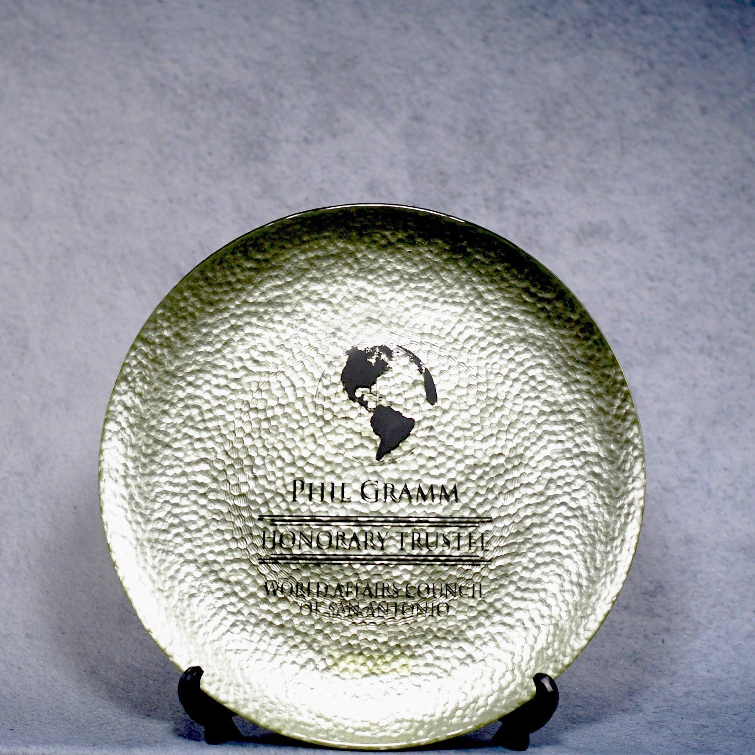 Gold Art Glass Plate | Alliance Awards LLC.