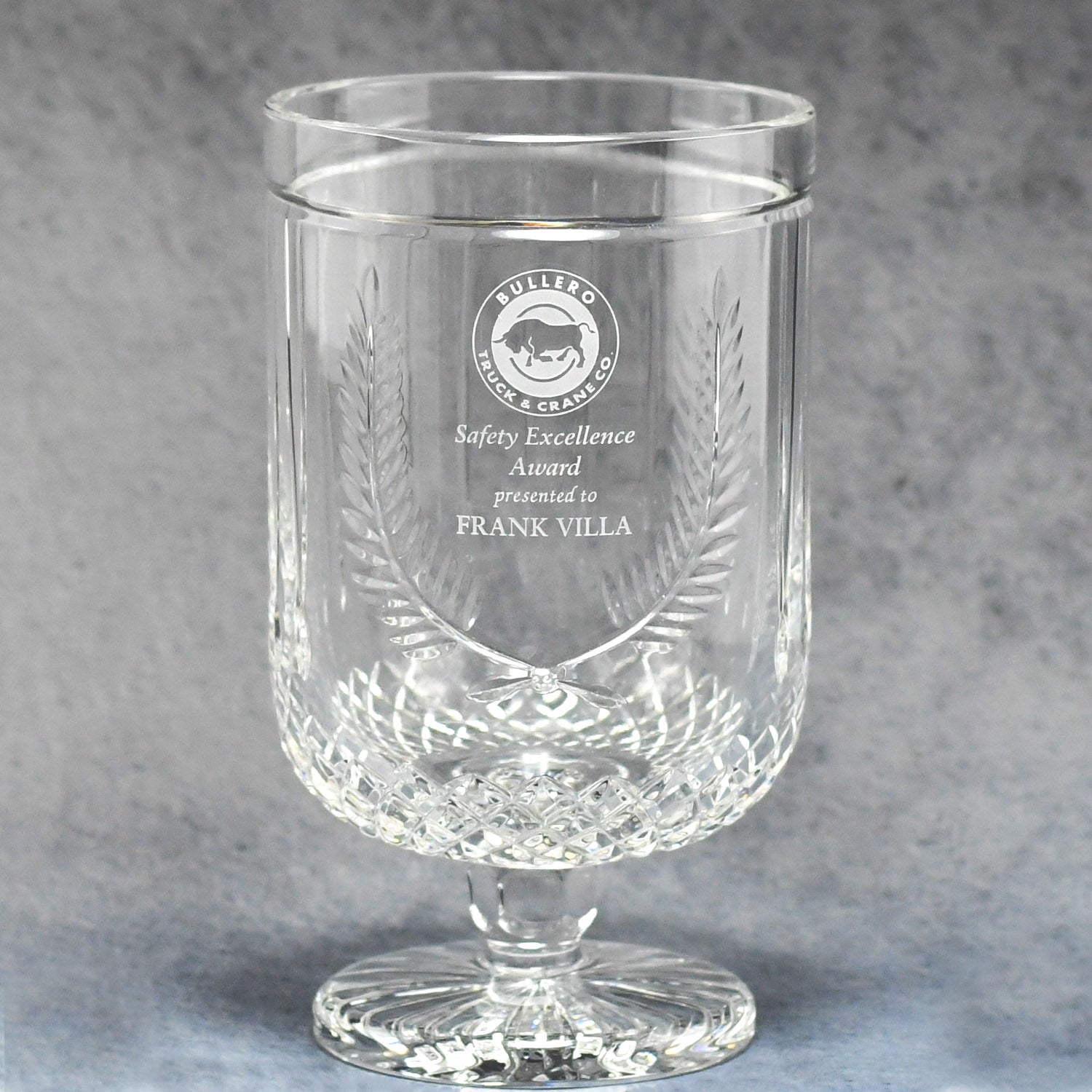 Crystal Laurel Wreath Cup | Alliance Awards LLC.