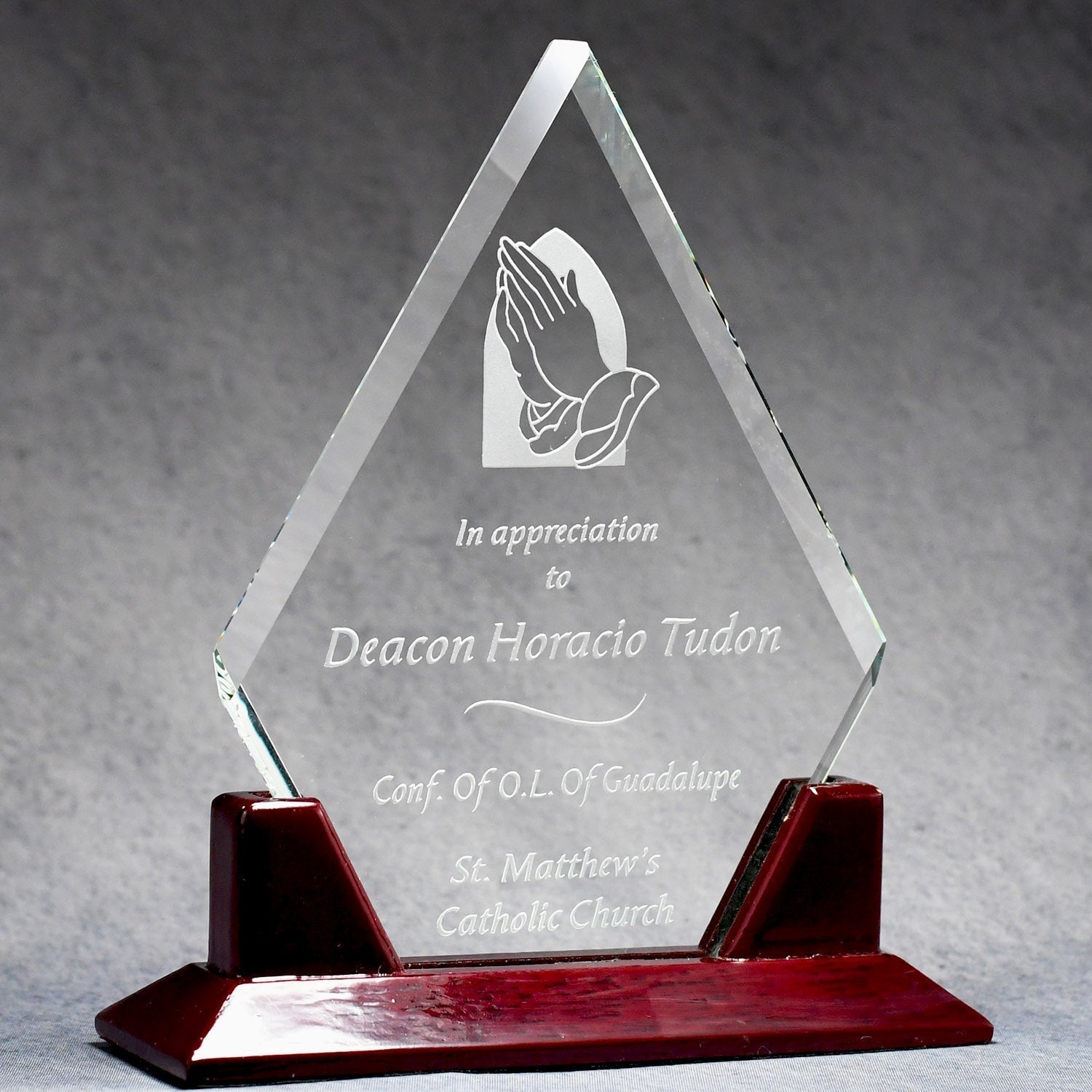 Simplex Clear Crystal Diamond | Alliance Awards LLC.