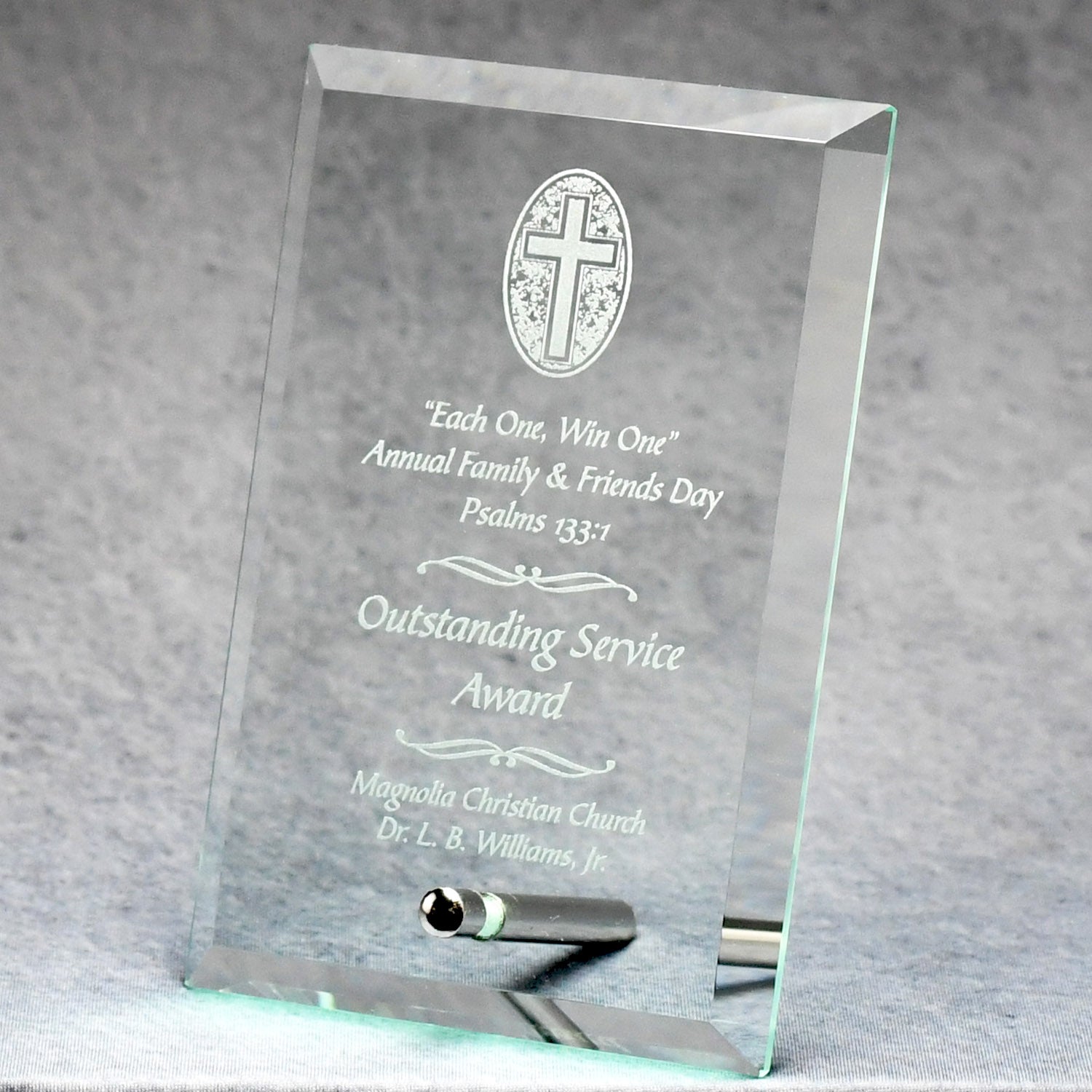 Economy Jade Glass Standing Plaque | Alliance Awards LLC.