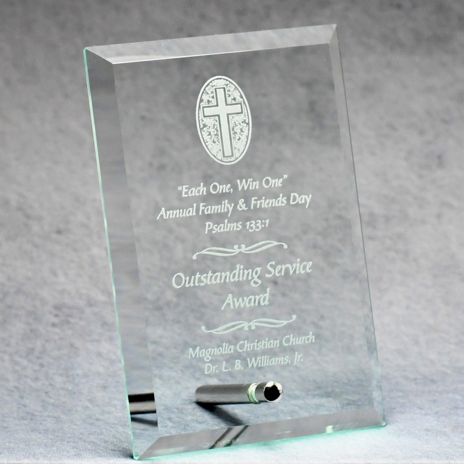 Economy Jade Glass Standing Plaque | Alliance Awards LLC.