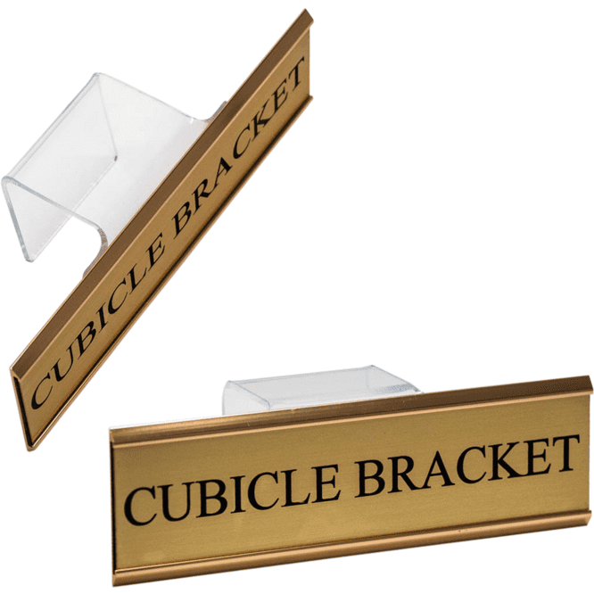 Cubicle Wall Bracket Name Plate | Alliance Awards LLC.