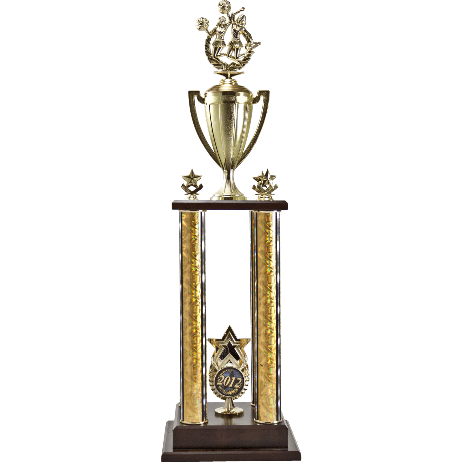 Two-Tier 4 Post Trophy With Star "Exclusive" Star | Alliance Awards LLC.