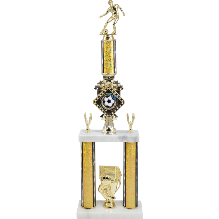 Diamond Series 2 Poster Trophy With Marble Base | Alliance Awards LLC.