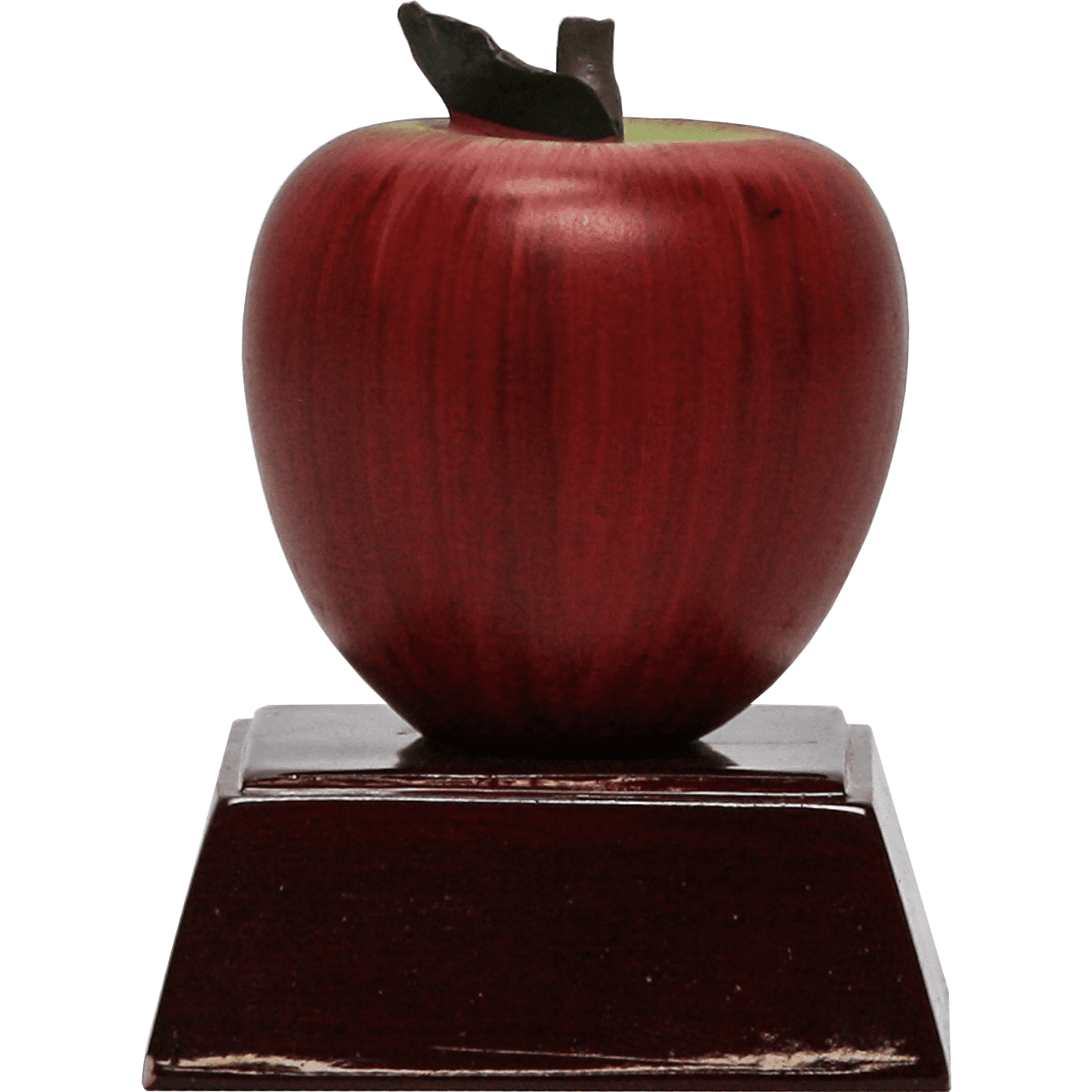 Red Resin Apple On Base | Alliance Awards LLC.