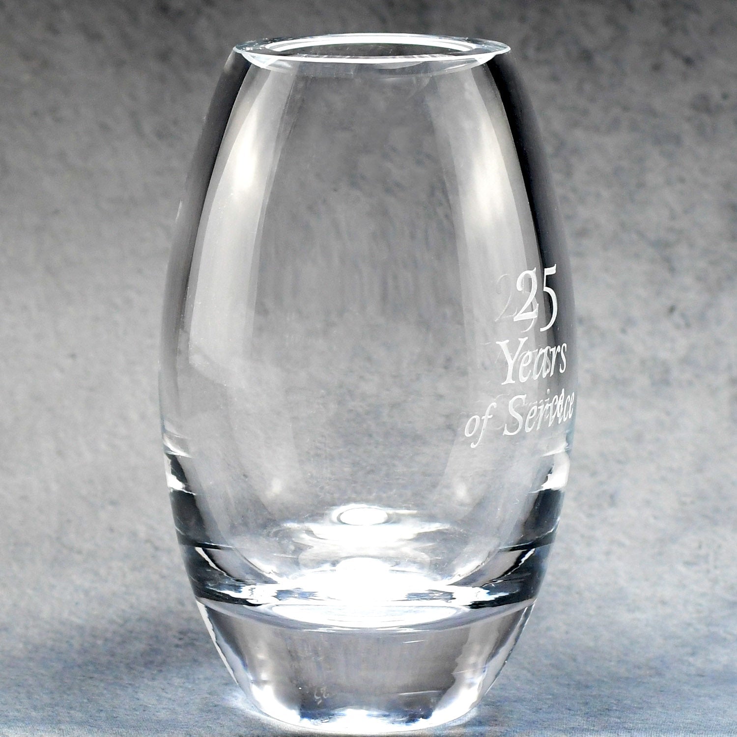 Lead Crystal Barrel Vase | Alliance Awards LLC.