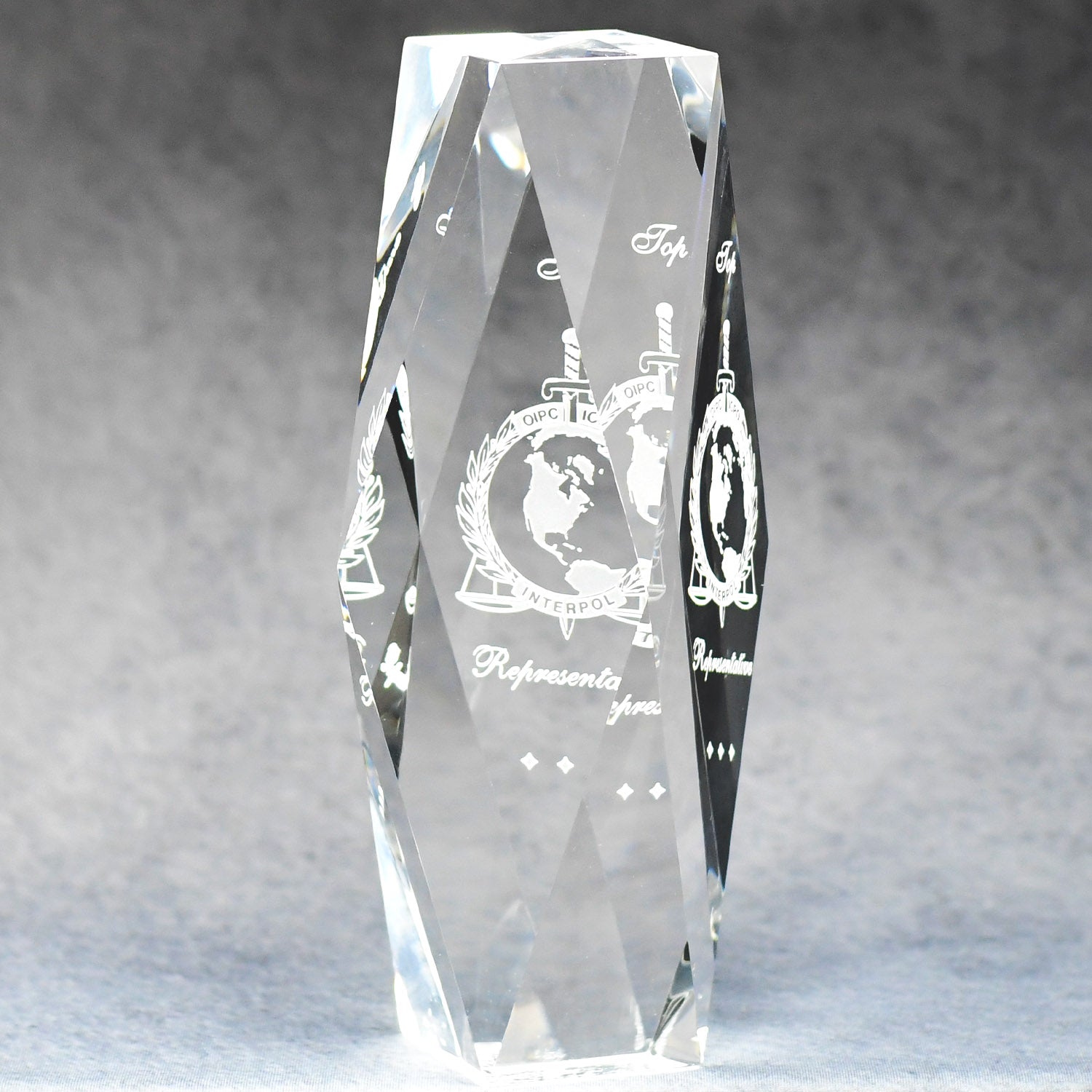 Multi-Faceted Optic Crystal Tower | Alliance Awards LLC.