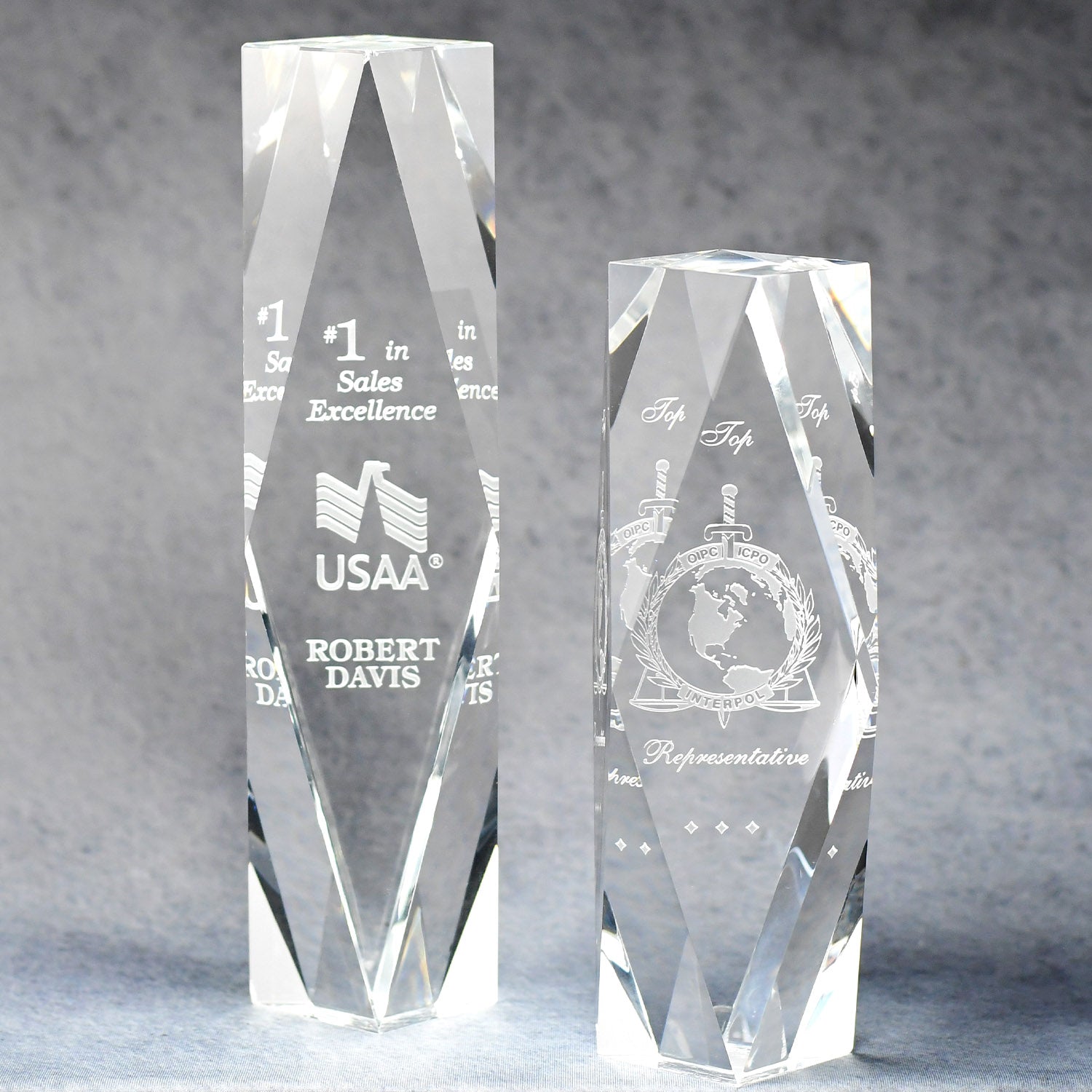 Multi-Faceted Optic Crystal Tower | Alliance Awards LLC.