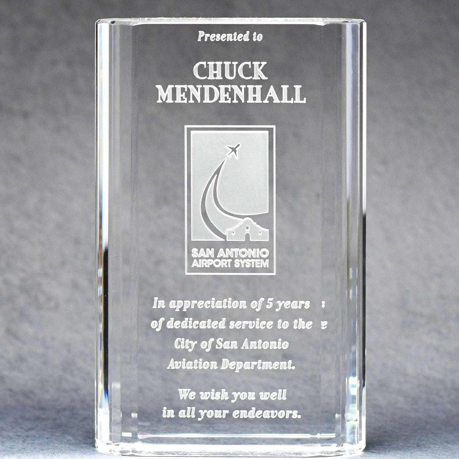 Optic Crystal Merit Award | Alliance Awards LLC.