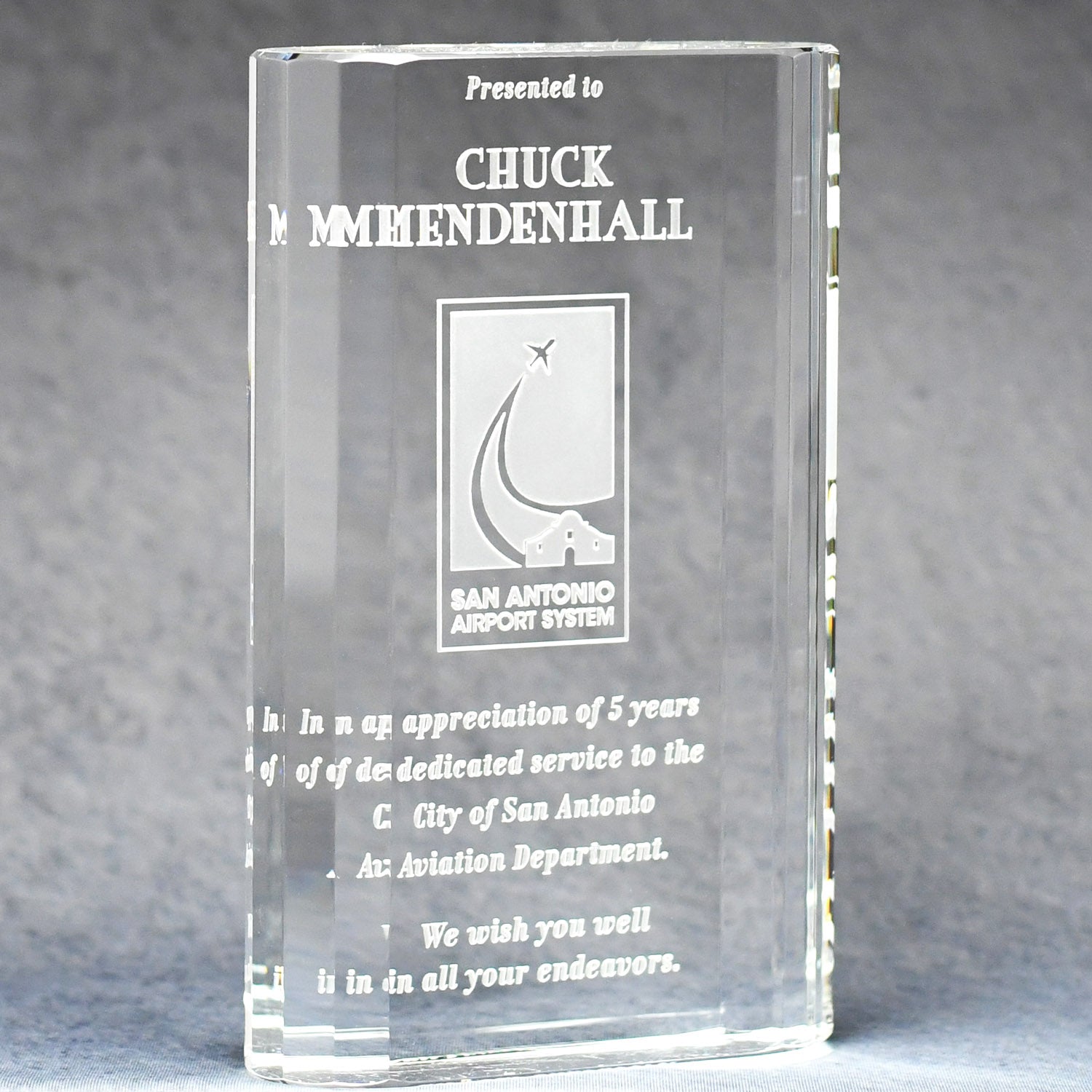 Optic Crystal Merit Award | Alliance Awards LLC.