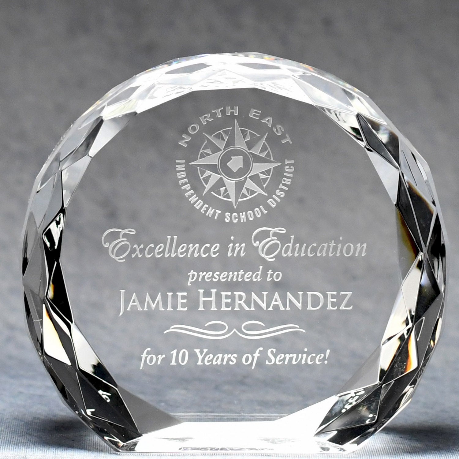 Multi-Faceted Lead Crystal Paperweight | Alliance Awards LLC.