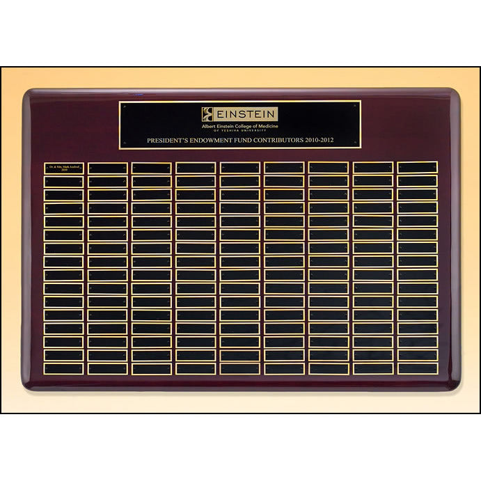 Perpetual Rosewood Piano Finish Plaque (144 Plates) | Alliance Awards LLC.