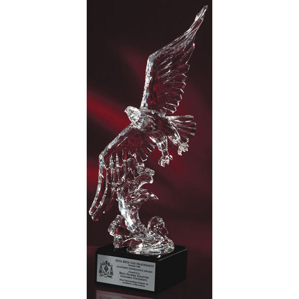 Acrylic Eagle On Marble Base - Landing | Alliance Awards LLC.