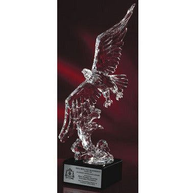 Acrylic Eagle On Marble Base - Soaring | Alliance Awards LLC.