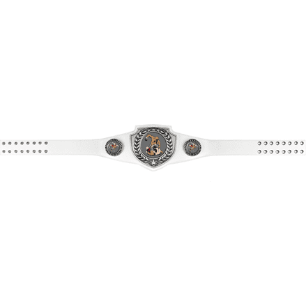 Small White Championship Award Belt | Alliance Awards LLC.