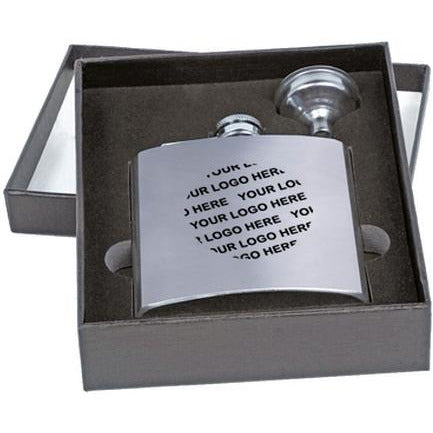 Stainless Steel Flask With Funnel | Alliance Awards LLC.