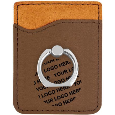 Leatherette Phone Wallet With Ring | Alliance Awards LLC.