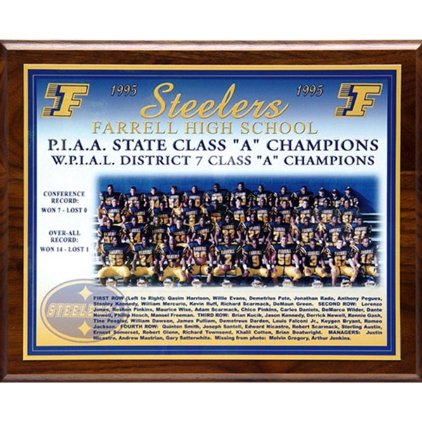 Team Photo Plaque | Alliance Awards LLC.