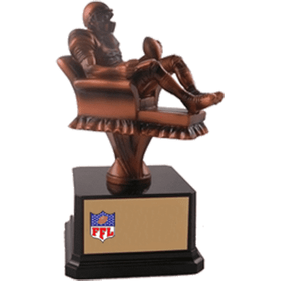 Fantasy Football Armchair Qb Trophy | Alliance Awards LLC.