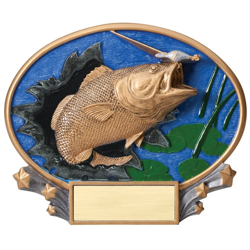 Bass Fishing Burst Thru Silverstone Motion Award | Alliance Awards LLC.