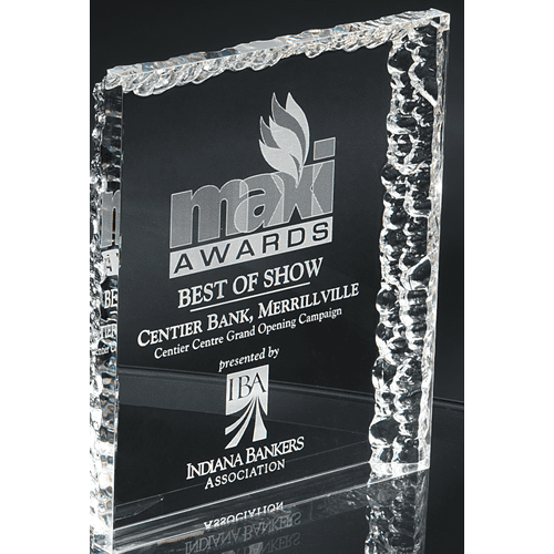 Acrylic Block With Crinkle Edge | Alliance Awards LLC.