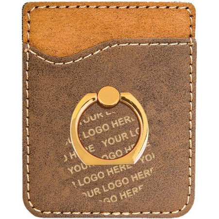 Leatherette Phone Wallet With Ring | Alliance Awards LLC.
