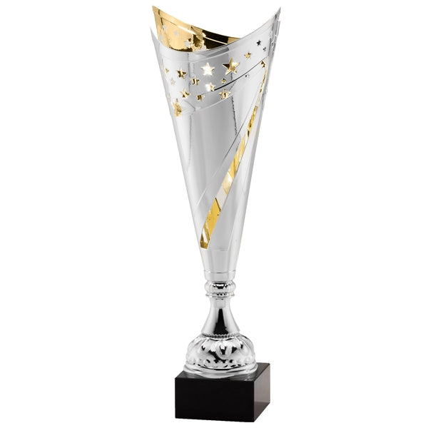 Silver And Gold Modern Cup | Alliance Awards LLC.