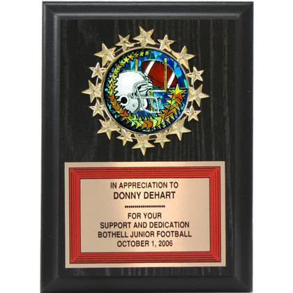 Starburst Medallion Ebony Plaque | Alliance Awards LLC.