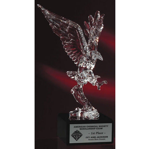 Acrylic Eagle On Marble Base - Soaring | Alliance Awards LLC.