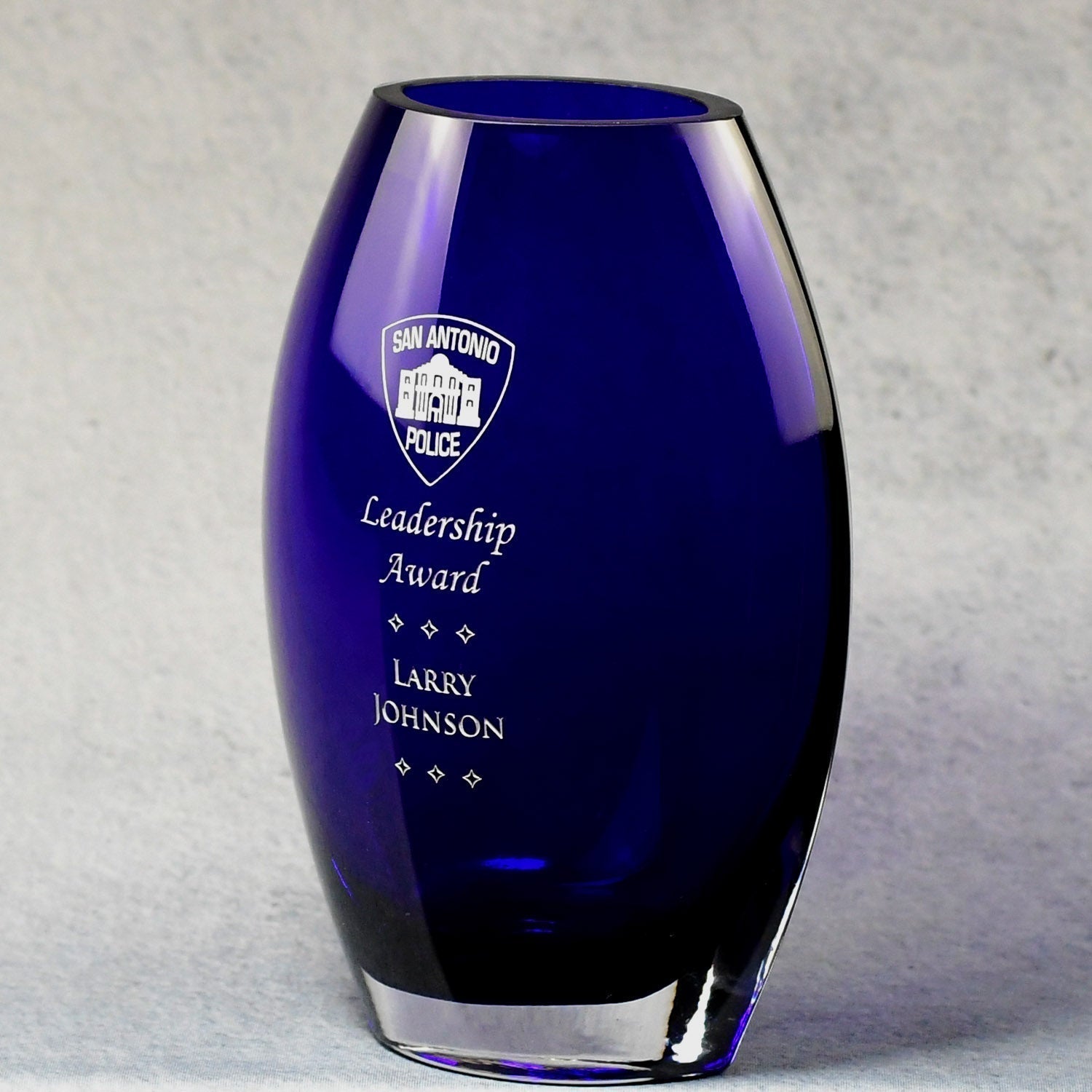 Cobalt Crystal Vase | Alliance Awards LLC.