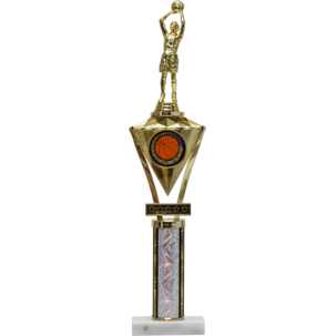 Jewel Series Trophy With A Round Column On A Marble Base | Alliance Awards LLC.