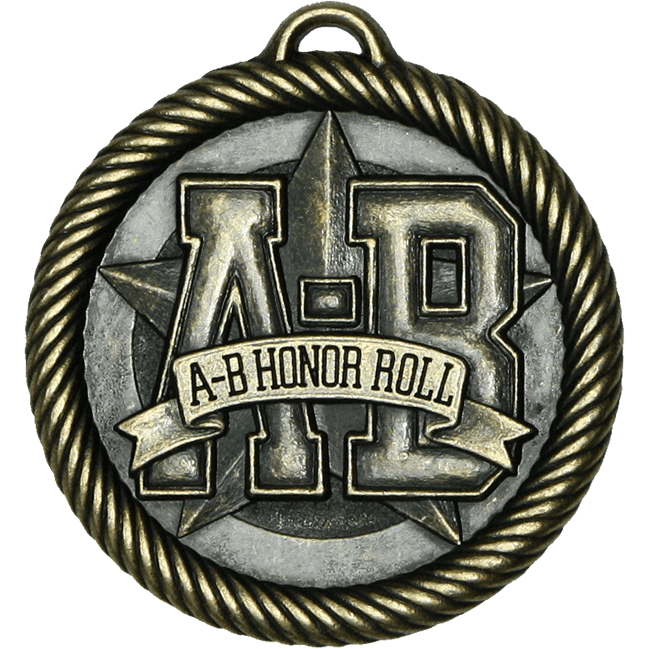 Scholastic Medal: A-B Honor Roll | Alliance Awards LLC.